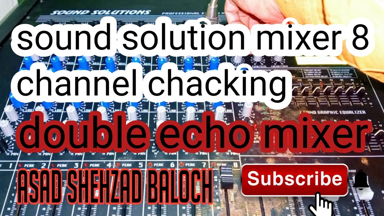 sound solution by Imran hr 808 mixer 8 channel chacking ping pong delay ...