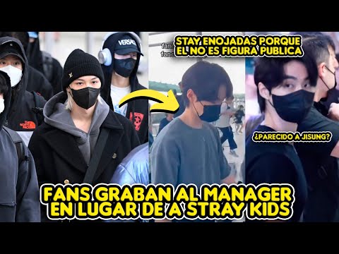 MANAGER DE STRAY KIDS VIRAL AL SER GRABADO POR FANS ¿PARECIDO A JISUNG? | ENOJADAS POR GRABARLO