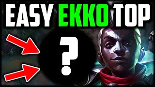 EKKO IS SECRETLY AN EASY TOP LANER (BEST BUILD/RUNES) - Ekko Beginners Guide S13 League of Legends