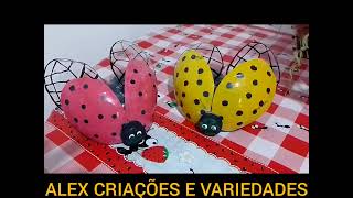 JOANINHA 🐞🐞 FEITA COM GARRAFAS PETS PARA JARDIM OU PAREDES🐞🐞