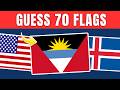 Guess 70 Flags of North America and Europe! 🚩| Guess the Flag Quiz