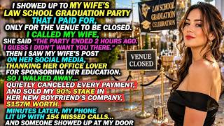 I SHOWED UP TO MY WIFE'S LAW SCHOOL GRADUATION PARTY I PAID FOR, ONLY TO SEE,
