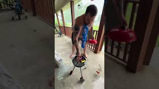 What a gullywash! #kidsgrill #grillingseason #kidstoy #grillingout