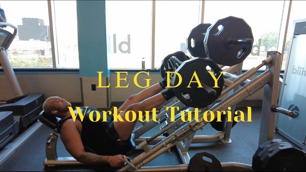 Leg Day 🏋️‍♂️ Workout Tutorial Squats, Leg Press, Leg Extensions