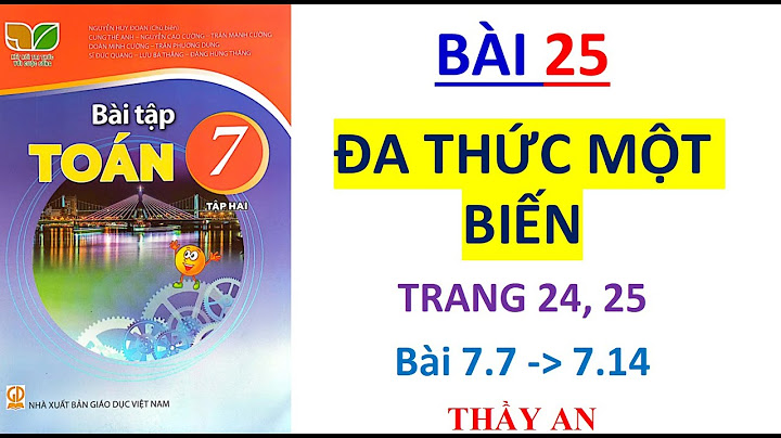 25 trang 107 sách bài tập toán 7 năm 2024