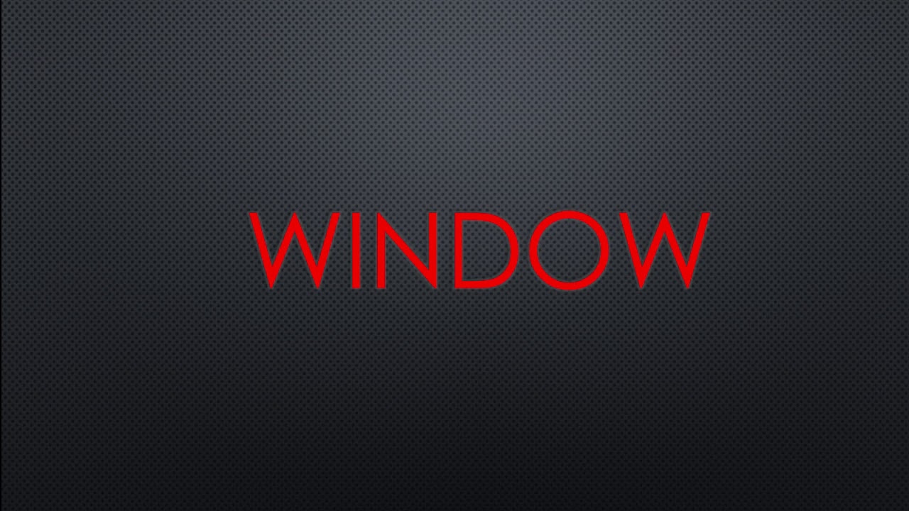 How to pronounce window - YouTube
