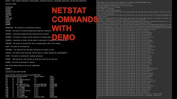 NETSTAT Command with Demo