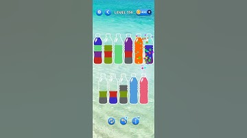 Level 114 Water Sortpuz Color Puzzle Shorts Gameplay #shortsvideo