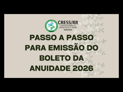 Passo a Passo Emissão Boleto 2026