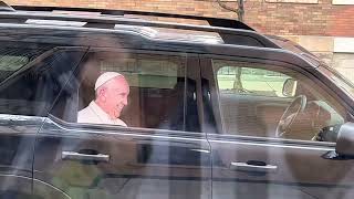Pope funny car window sticker