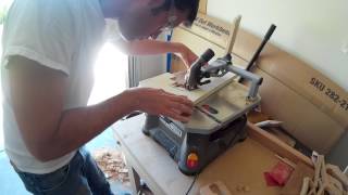 Eric Time-lapse of me making a DIY Table Top Jig for my Hand Held Belt Sander. See Details and Material List below. Tools: -Band Saw: