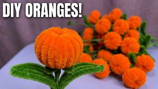 DIY Pipe Cleaner Oranges Tutorial | How to Make Handmade Fruits