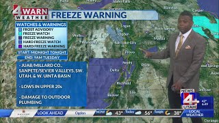 Soggy and wintry weather impacts Utah