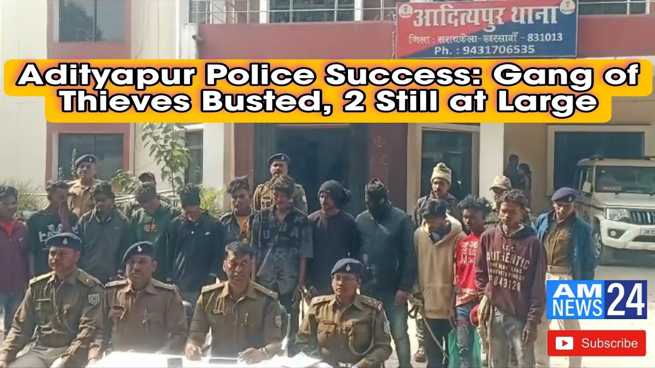 Adityapur Police Success: Gang of Thieves Busted, 2 Still at Large