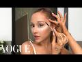 Ariana grandes skin care routine  guide to a 60s cat eye  beauty secrets  vogue