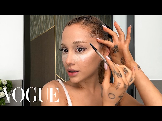 Ariana Grande's Skin Care Routine u0026 Guide to a ‘60s Cat Eye | Beauty Secrets | Vogue class=