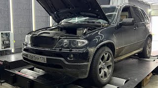 Первый в России BMW X5 E53 3.0D BiTurbo на M57N 320Hp 610Nm