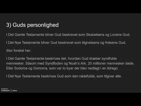 Video: Forskellen Mellem Det Gamle Testamente Og Det Nye Testamente