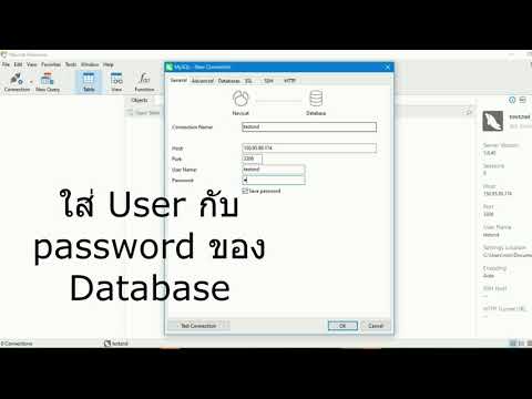 วิธี connact Mysql ผ่าน Navicat