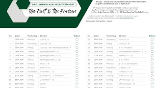 Im April Durchs Neue Testament Ab Gemeinde Steinen