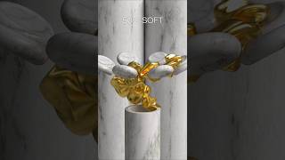 0% vs 100% Softness 3D Soft Body Simulation #3d #shorts #blender