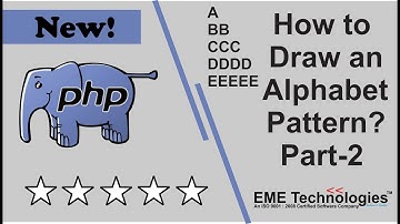 How to Draw an Alphabet Pattern in PHP Part - 2