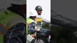 A paving crews' worst nightmare 🎥: @michael.melicia #construction #asphalt #truck