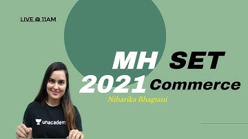 Maharashtra SET 2021 Commerce | NET SET 2023 | Niharika Bhagtani