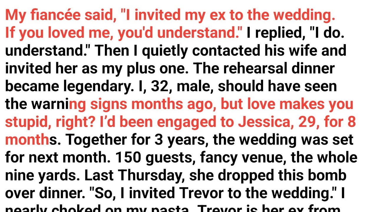 She said, “I asked my ex to come to the wedding. If you really love me, you won’t make this an...
