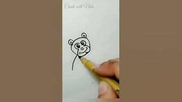 Drawing Idea You Should Try | Monkey Drawing - Step by step | How to draw a Monkey With Number 3