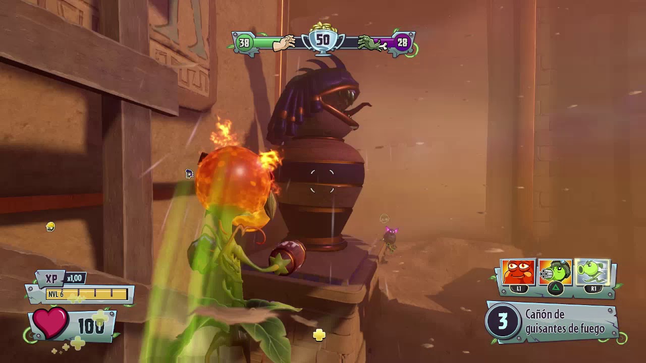 PLANTS VS ZOMBIES GARDEN WARFARE 2 MODO MEZCLADO - YouTube