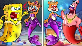 [Animation] Rich Vs Poor Boyfriend Mermaid - Who is the Best? Poor Spongebob Life