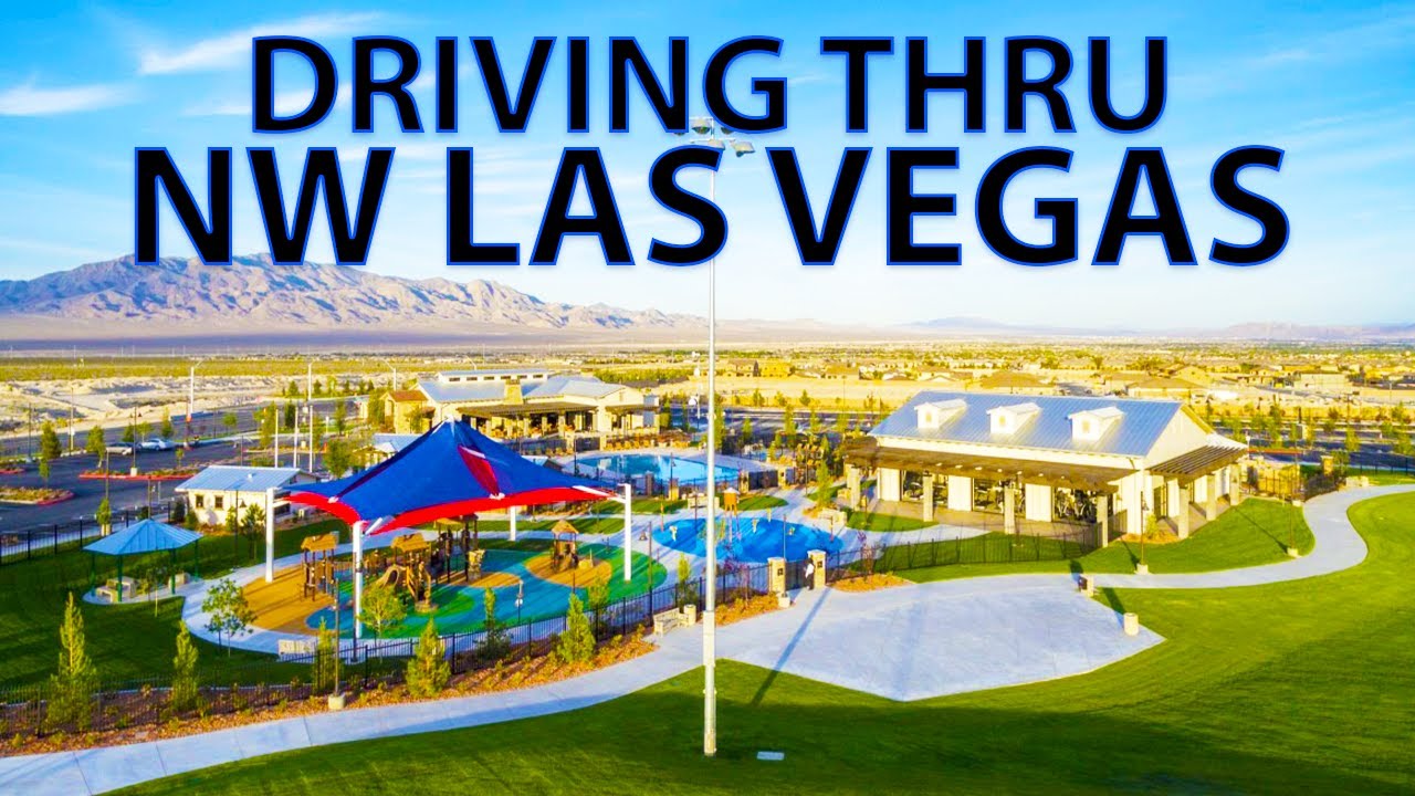 Driving Through NorthWest Las Vegas l New Homes in Skye Canyon - Sunstone - Kyle Canyon