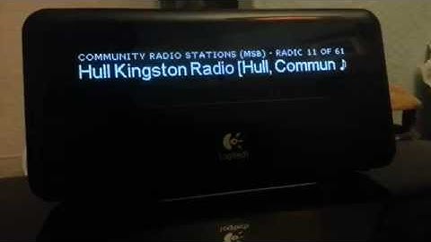 Logitech Squeezebox Internet Radio speed demo