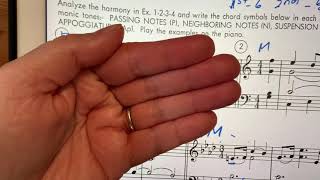Analyzing using Non harmonic tones