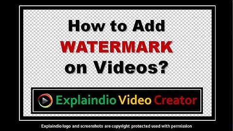 How to Add Watermark to Videos in Explaindio Video Creator