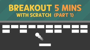How to make BREAKOUT in 5 minutes (Part 1) - Scratch tutorial