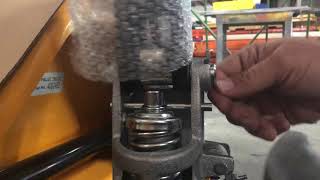 Pallet jack handle installation