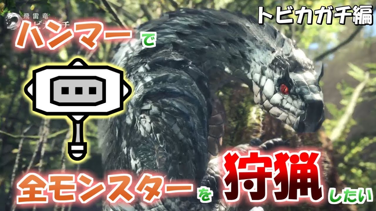 ハンマーで全モンスターを狩猟したい トビカガチ編 上位 ６ Mhw ゆっくり実況 解説 モンスターハンター ワールド Youtube