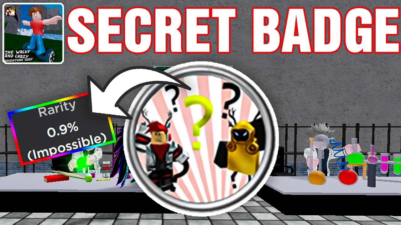 Secret Badge In The Wacky And Crazy Adventure Obby Roblox Youtube - roblox escape school obby secret badge