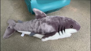 Douglas cuddle toy Fin Great White Shark plush stuffed animal