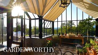 A Garden Greenhouse with Sweeping Tennessee Views | Garden Tour & Inspiration