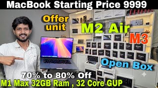 70% to 80% Off | M2 Air | M1 Max Available | Open Box | MacBook Available just 9999