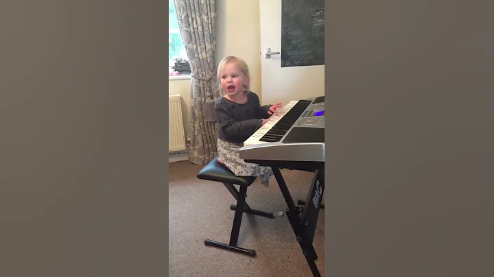Little girl sings to grandad