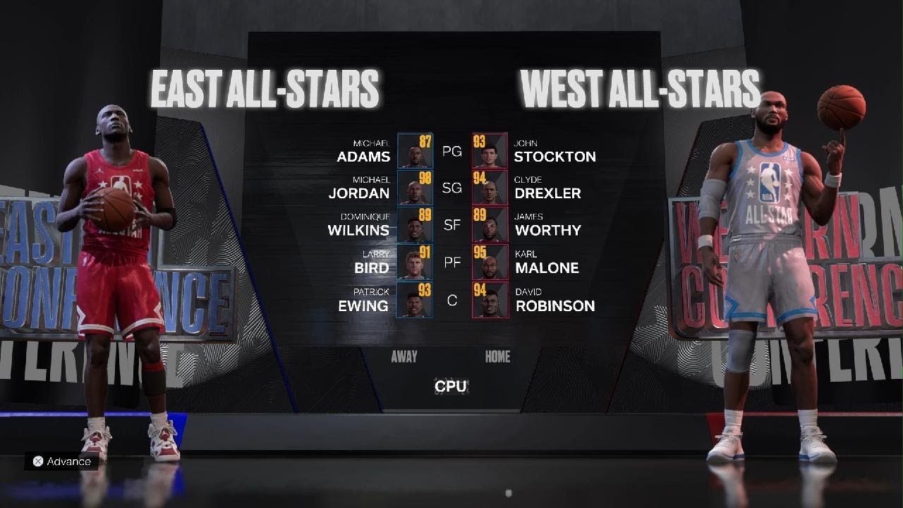 NBA 2K23 My Era The Jordan Era All Star Game YouTube