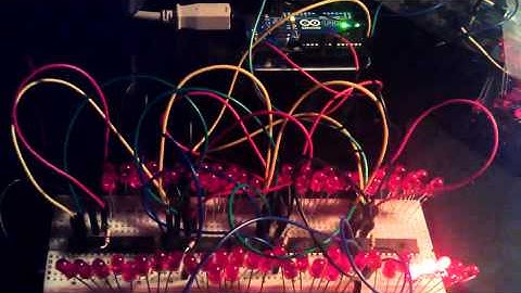 MCP23017s driving 64 LEDS