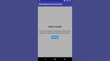 React Native Modules communication on Android