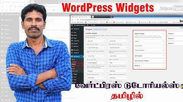 How To Set WordPress Widgets [Tamil]