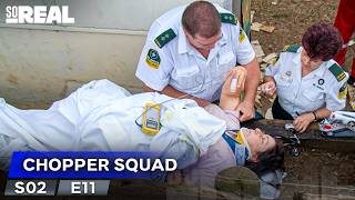 Helicopter Medics Fight Severe Lumbar Spine Trauma | Chopper Squad Season 2 Episode 11