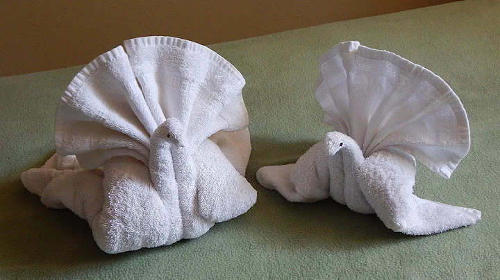 Towel Art | Towel Turkey Folding | Towel Origami | How to Make Towel Animal Peacock | Towel Animal |